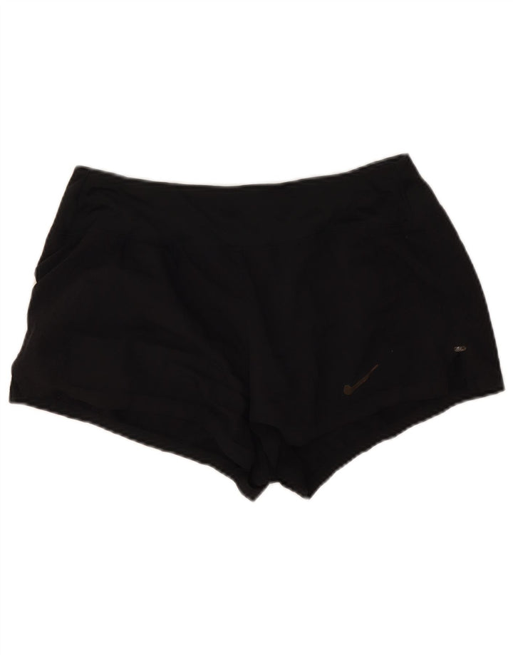 Pantaloncini sportivi da corsa Nike da donna UK 12 medio nero poliestere