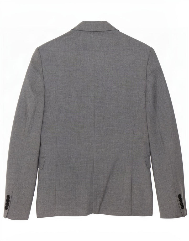 Giacca blazer da uomo a 1 bottone Zara EU 44 XS poliestere grigio