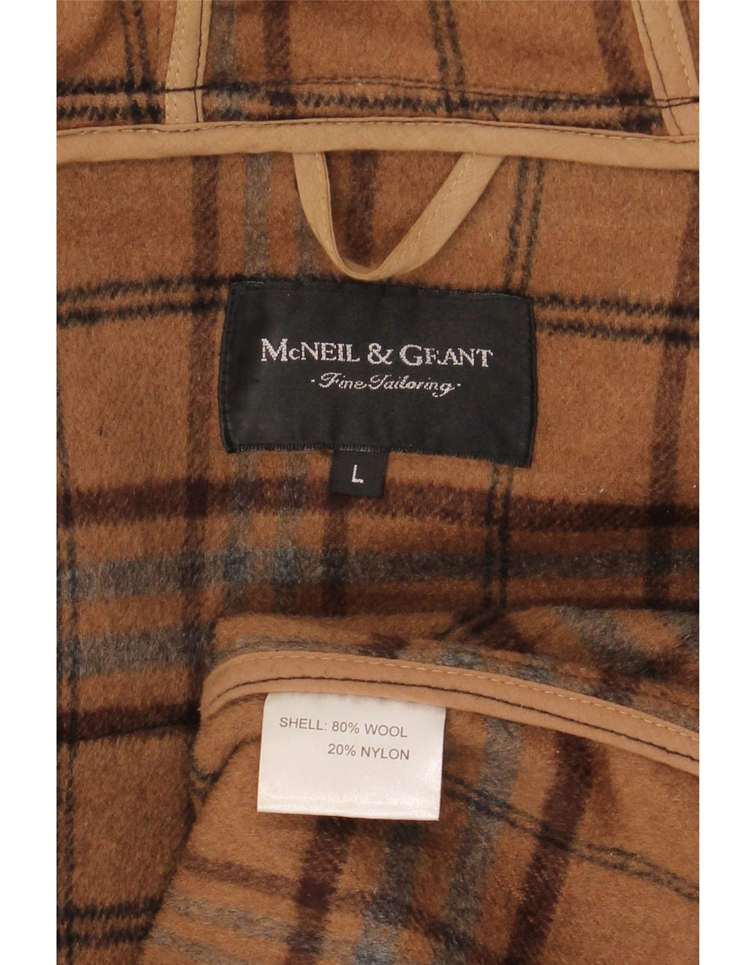 Montgomery oversize con cappuccio da donna McNeil & Grant UK 16 grande lana nera