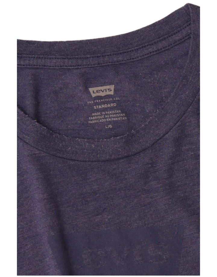 T-shirt grafica standard da uomo Levi's Top grande blu