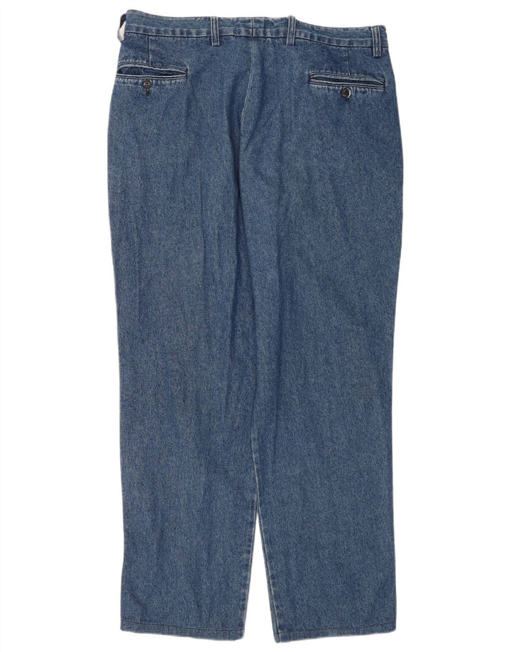 Jeans dritti da donna Valentino W36 L31 cotone blu