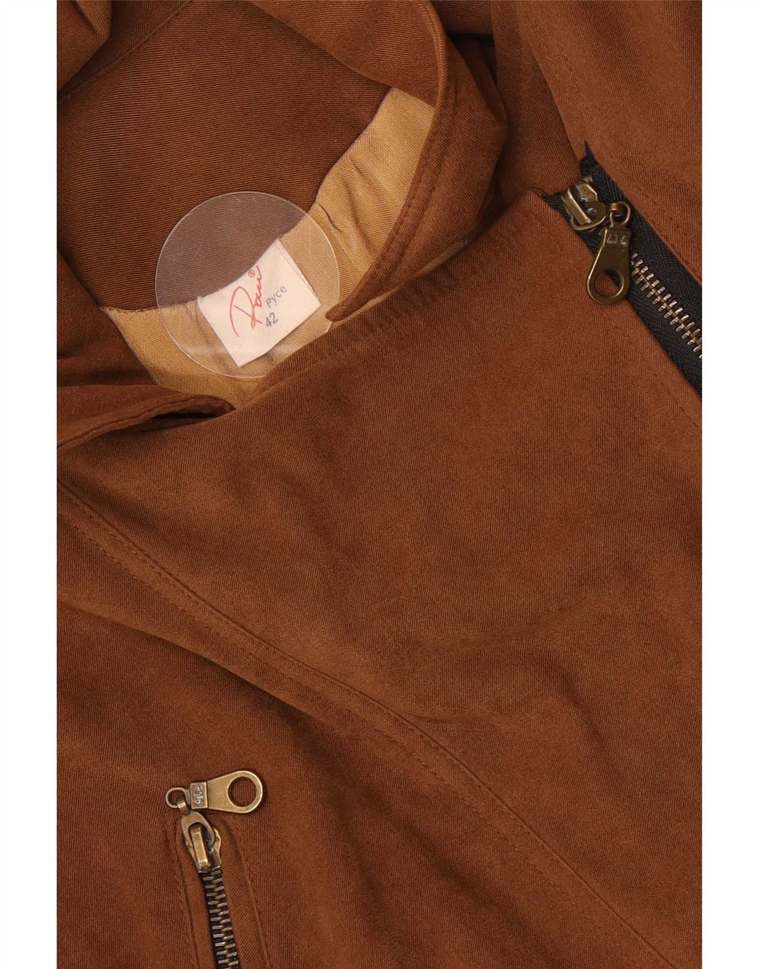 Giacca utilitaria vintage da donna EU 42 grande marrone
