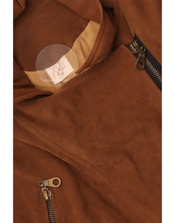 Giacca utilitaria vintage da donna EU 42 grande marrone