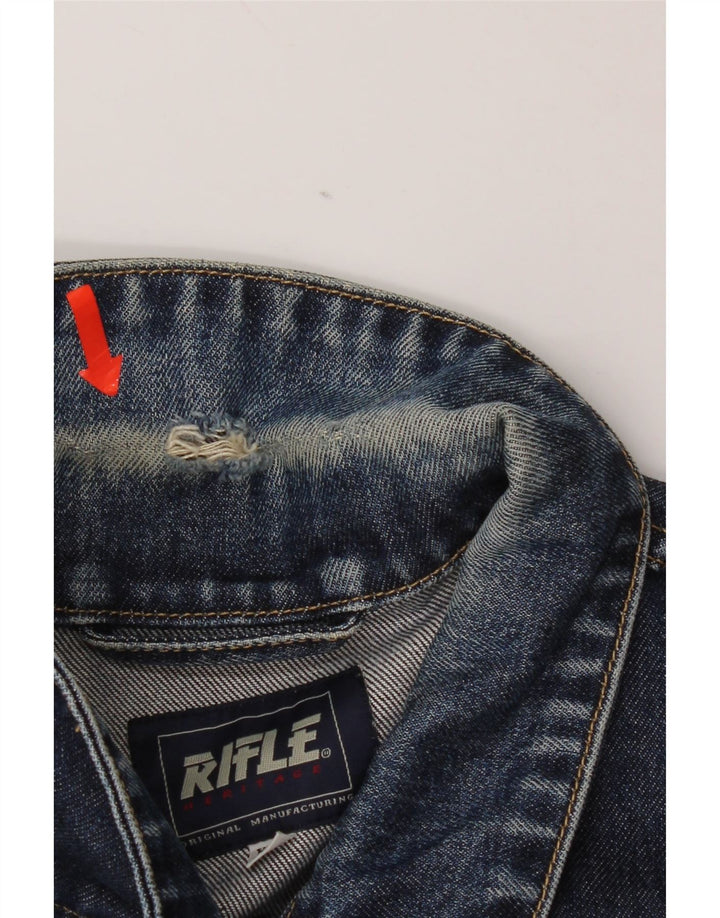 Giacca di jeans da donna Rifle UK 20 2XL cotone blu