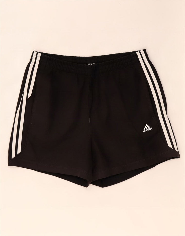 Pantaloncini sportivi da uomo Adidas medi neri in poliestere