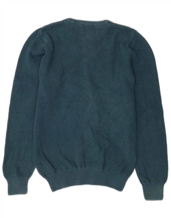 Maglione girocollo da uomo Marks & Spencer vestibilità regolare piccolo cotone blu