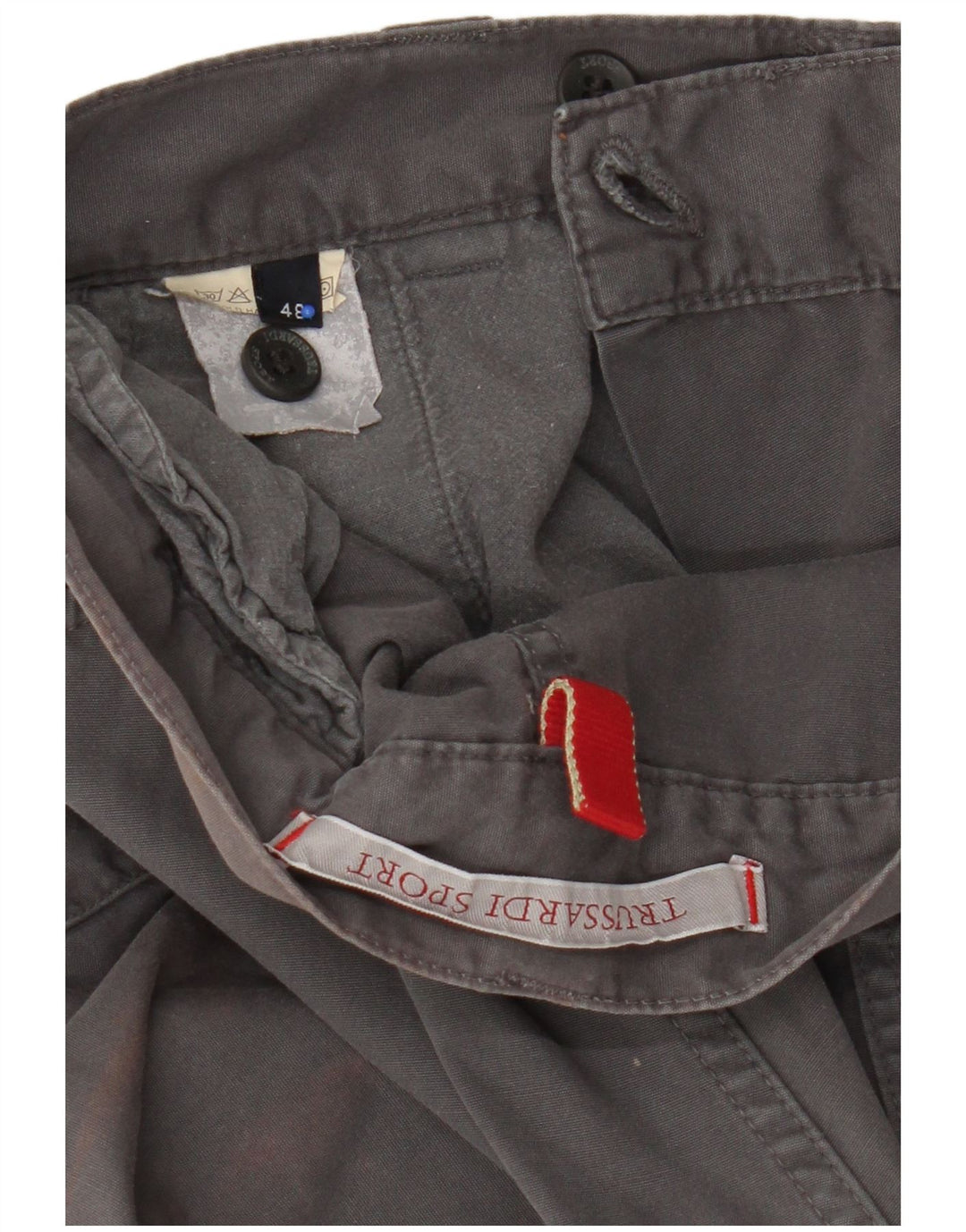Pantaloni Cargo Dritti Uomo Trussardi IT 48 Medio W32 L32 Grigio