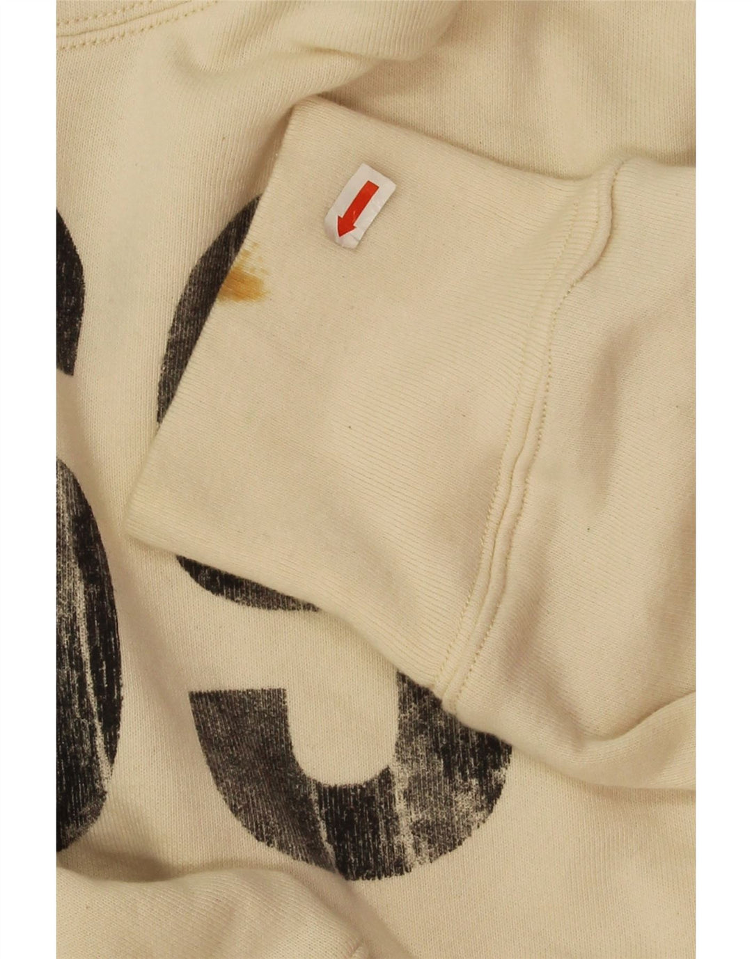 Gap Felpa con cappuccio grafica da uomo, grande, in cotone beige