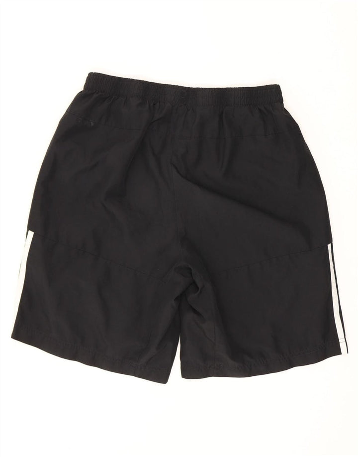 Pantaloncini sportivi da uomo Adidas medi neri in poliestere