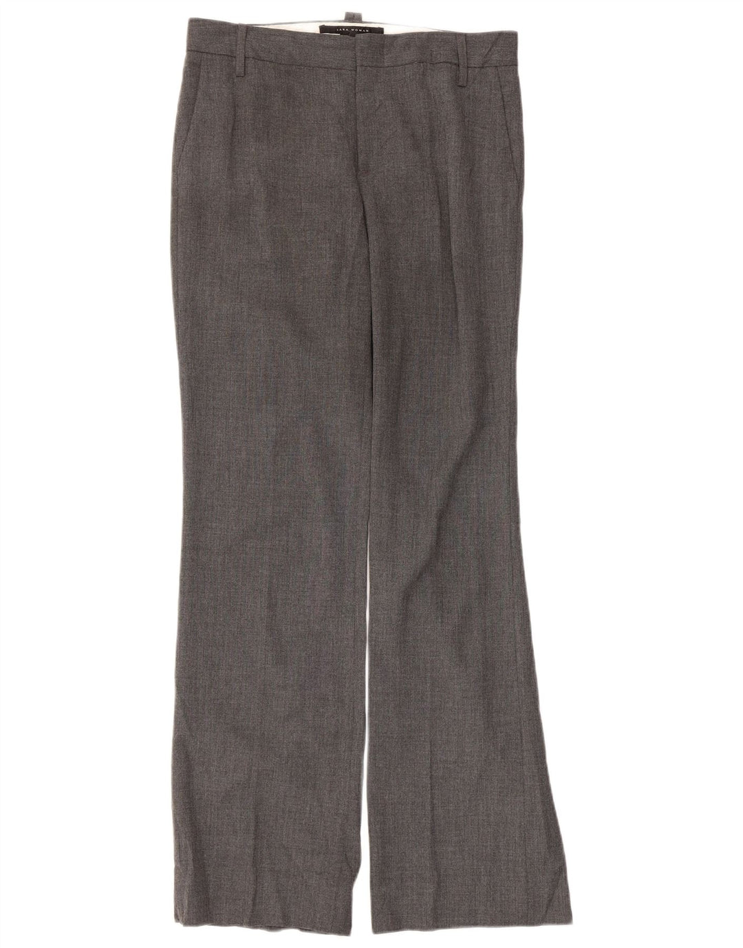 Pantaloni chino bootcut da donna Zara EU 38 piccoli W28 L32 grigi