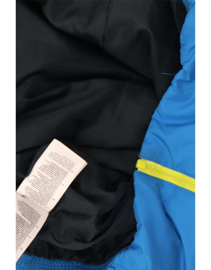 Giacca imbottita da uomo Adidas UK 42 XL Blu Colourblock Poliestere