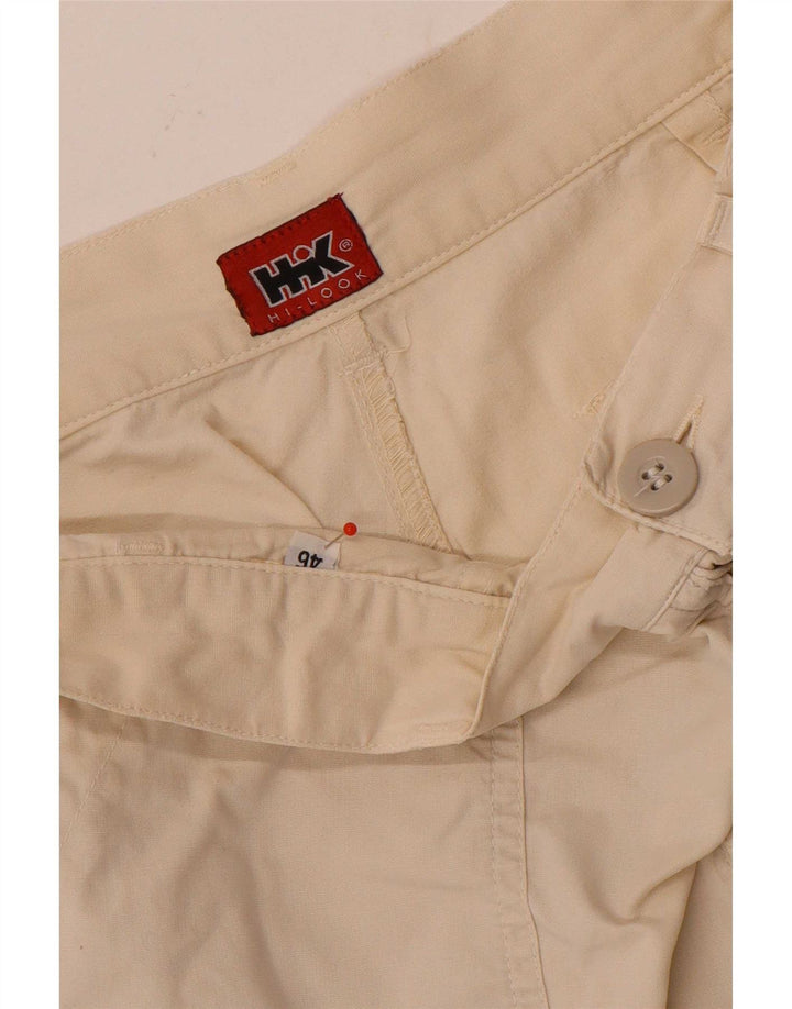 Pantaloncini chino vintage da uomo IT 46 piccoli W30 Beige