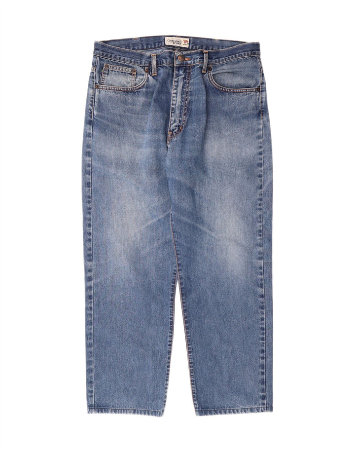MISSONI SPORT Jeans cropped affusolati da uomo IT 52 XL W36 L26 Blu Cotone