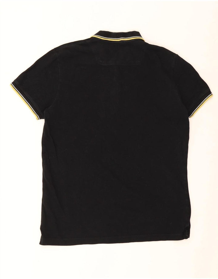 Polo da uomo DIESEL XL in cotone nero