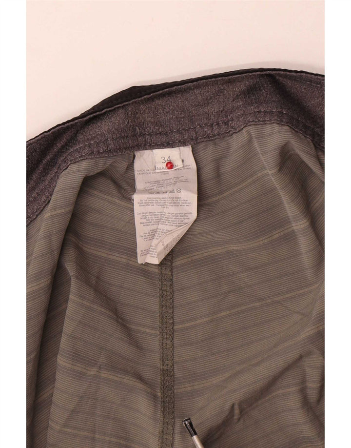 Pantaloncini da bagno da uomo Rip Curl, poliestere a righe grandi, grigio