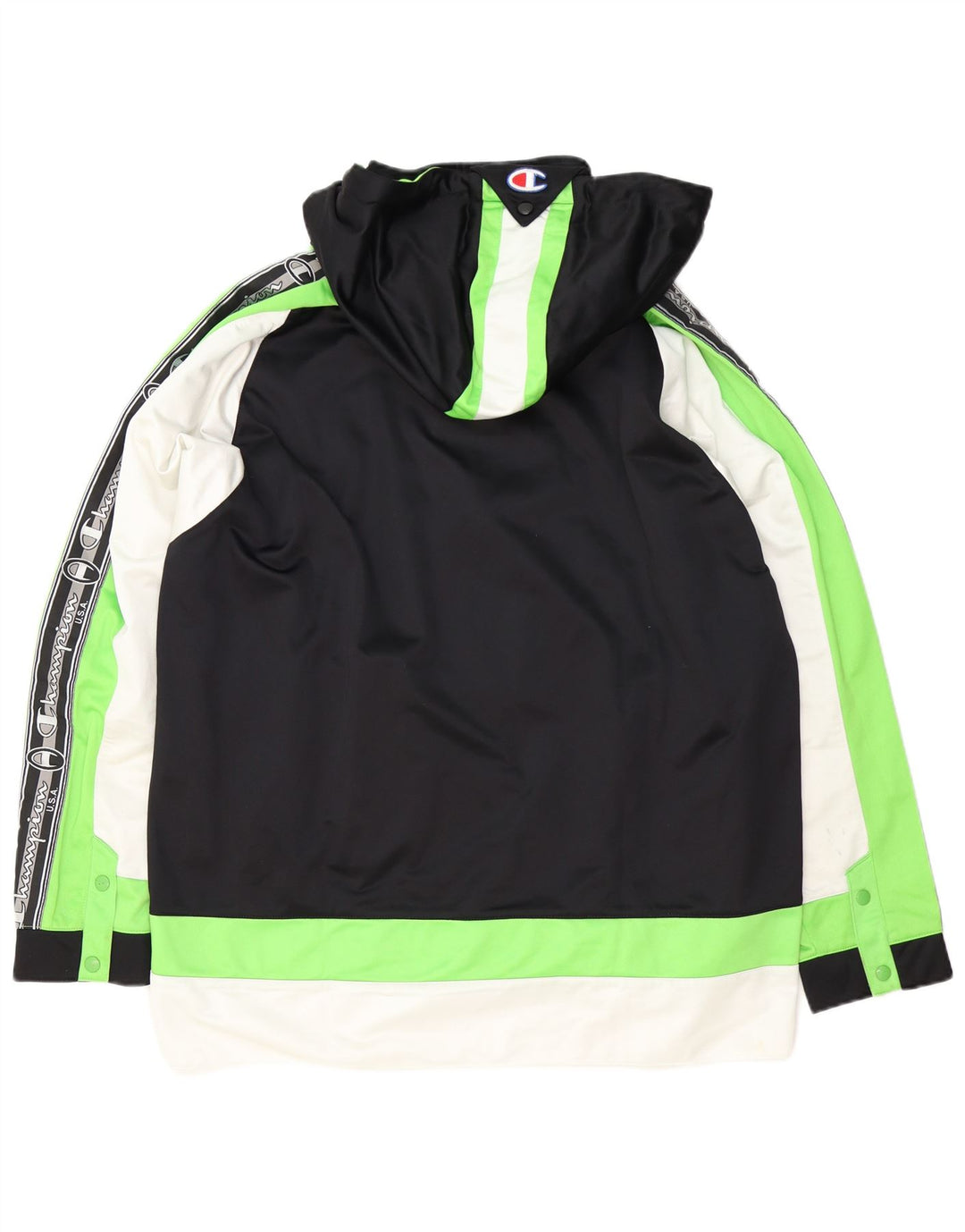 Giacca da tuta da uomo con grafica Champion Champion, giacca grande, colore nero