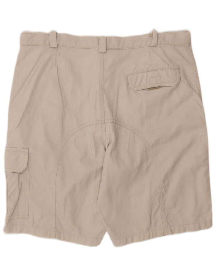Pantaloncini cargo Adidas da uomo medi W32 in cotone beige