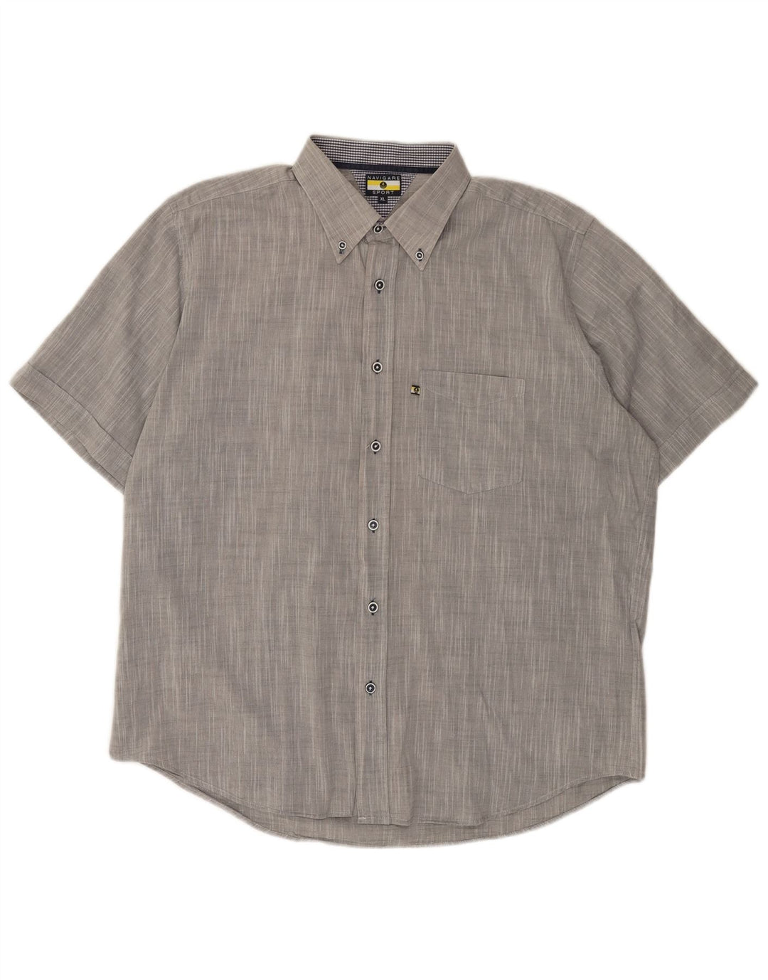 Camicia a maniche corte da uomo NAVIGARE XL grigia