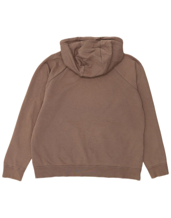 Felpa con cappuccio da uomo Nike Large in cotone marrone
