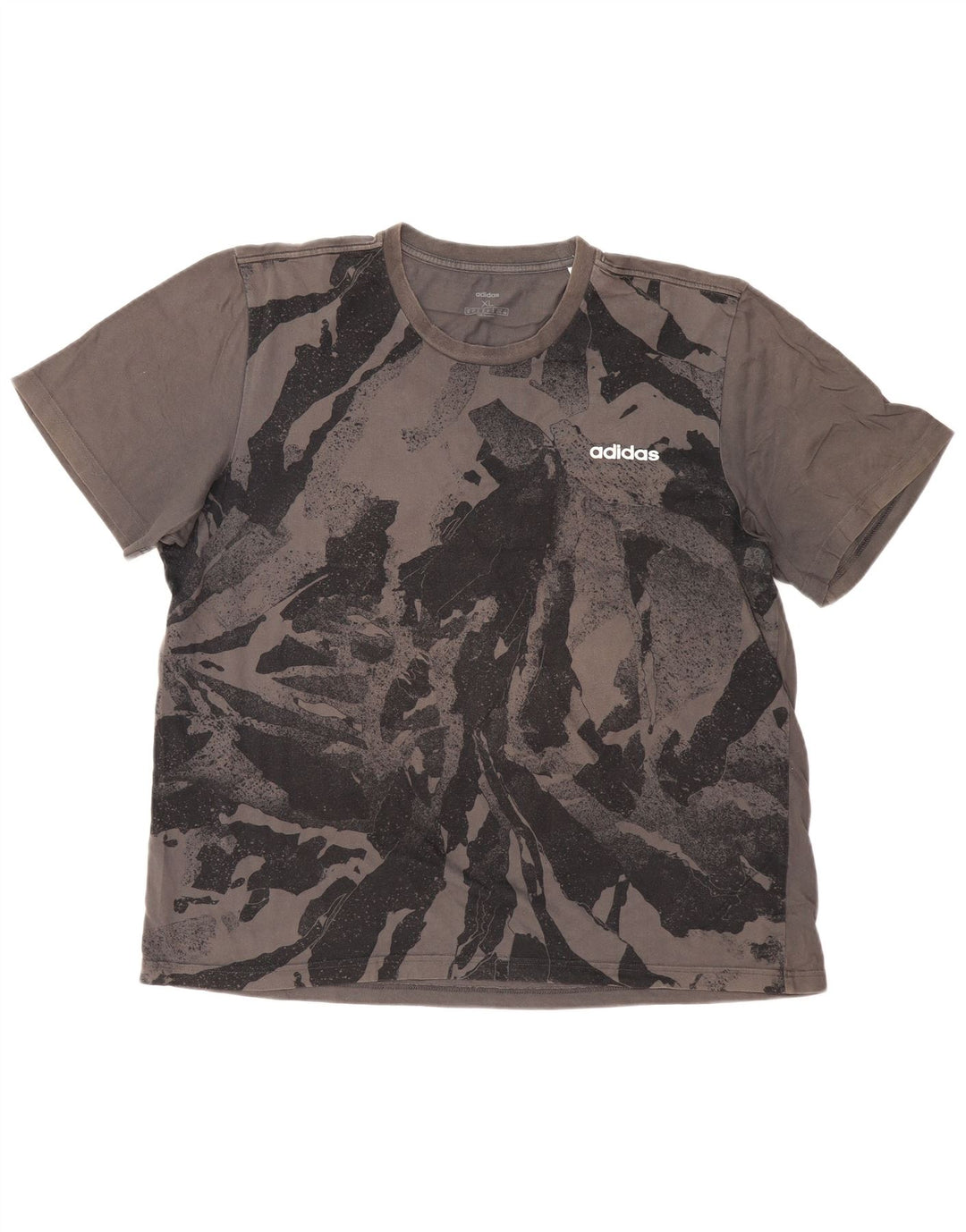 T-shirt ADIDAS da uomo con motivo astratto XL grigia