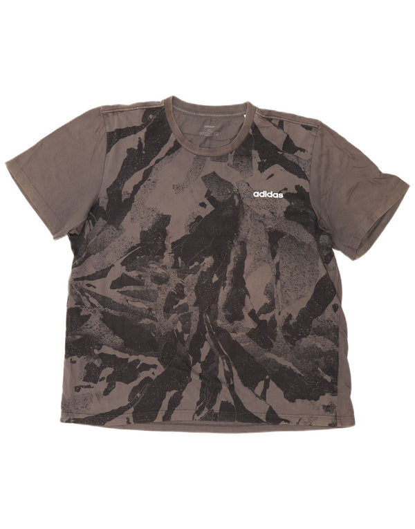 T-shirt ADIDAS da uomo con motivo astratto XL grigia