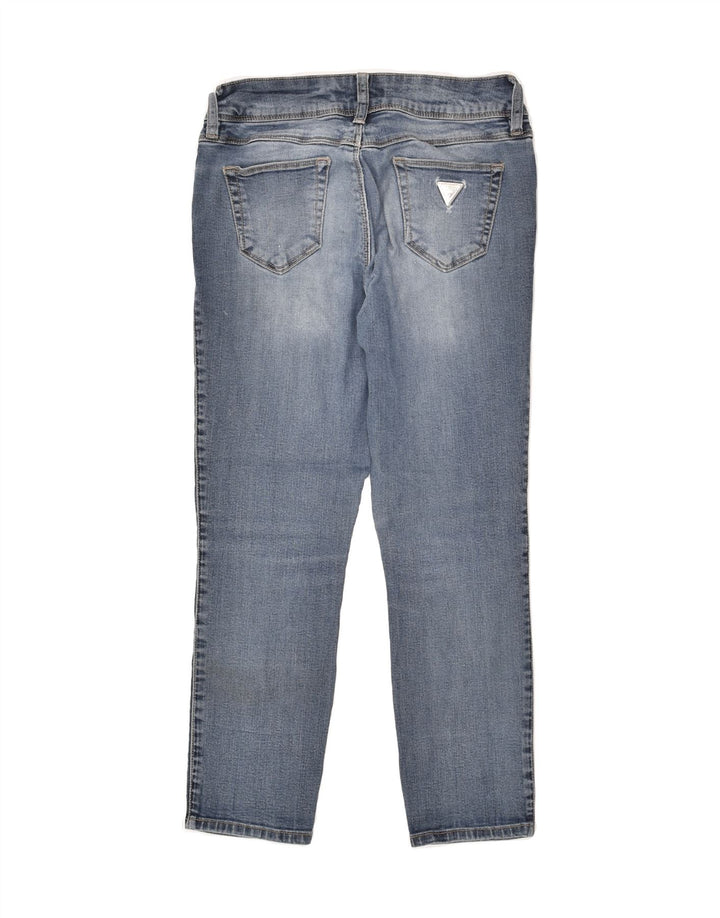 GUESS Womens Cropped Jeans W26 L24 Blue Cotton | Vintage Guess | Thrift | Second-Hand Guess | Used Clothing | Messina Hembry 
