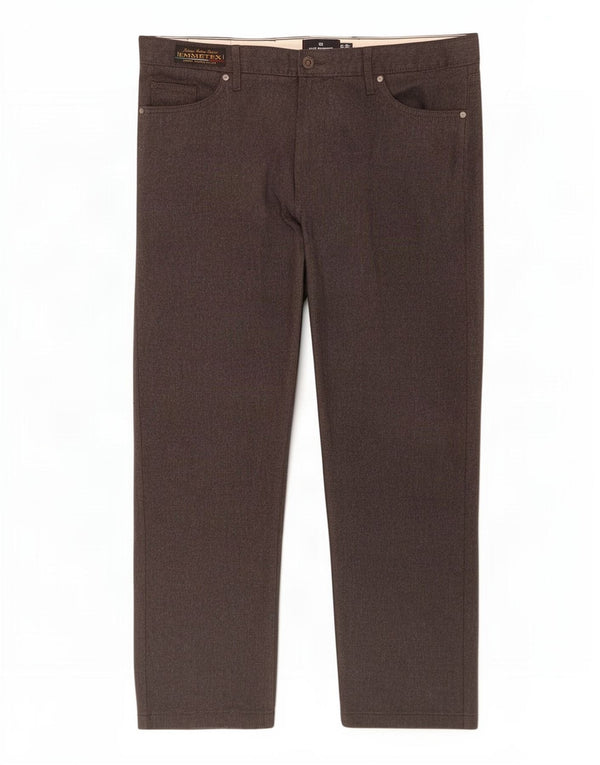 Marks & Spencer Mens Blue Harbour Straight Casual Trousers W38 L29 Grey