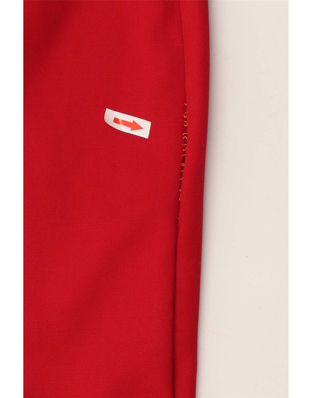 Gonna a trapezio da donna vintage W30 in lana rossa media