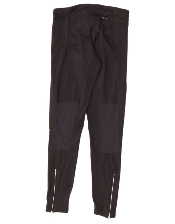 Leggings Nike Dri Fit da donna UK 6 XS Nero Poliestere Colourblock