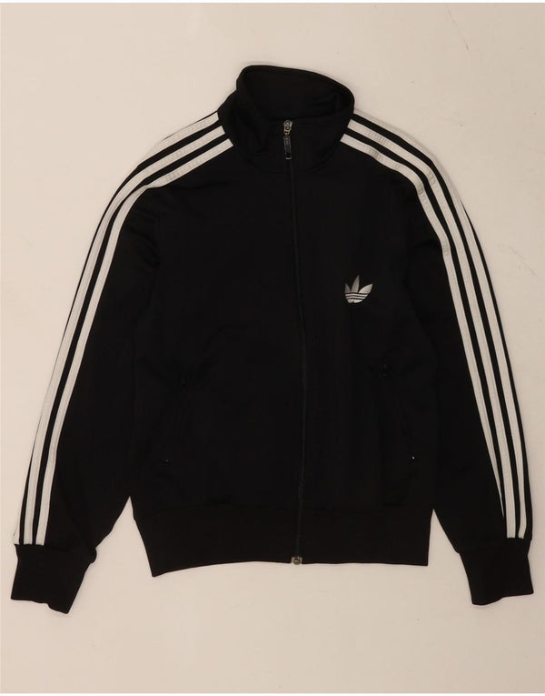 Giacca da tuta da donna Adidas UK 14 Medium Nero Poliestere