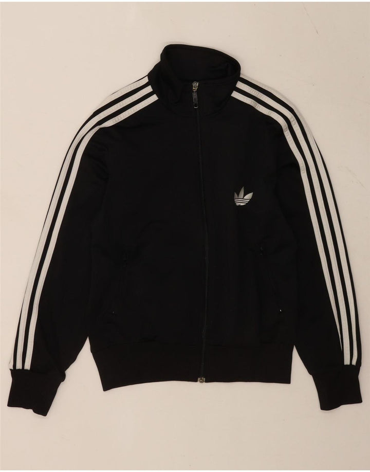 Giacca da tuta da donna Adidas UK 14 Medium Nero Poliestere