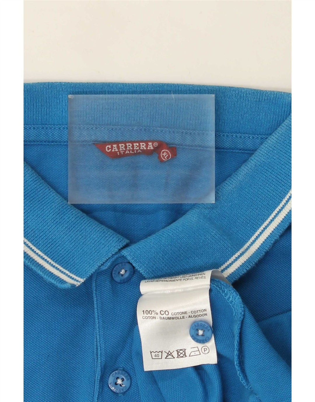 Polo Carrera da uomo XL in cotone blu
