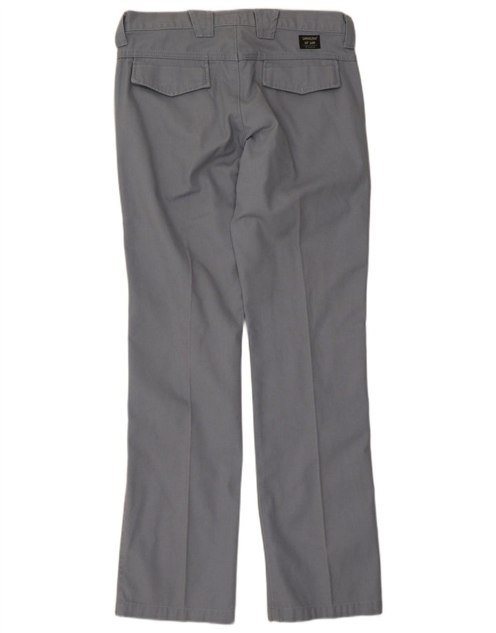 Pantaloni chino dritti da uomo Lee Sharp Fit W34 L34 cotone grigio