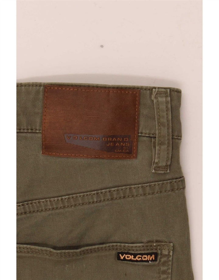 Pantaloncini di jeans Volcom Solver da uomo W30 cotone kaki medio