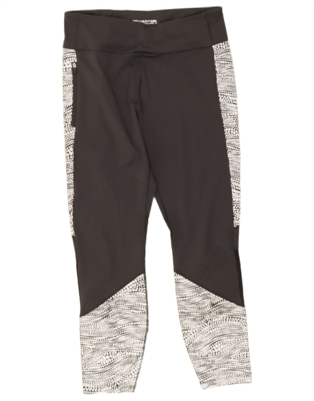 Leggings Capri da donna Mountain Warehouse UK 14 Medium Black Colourblock