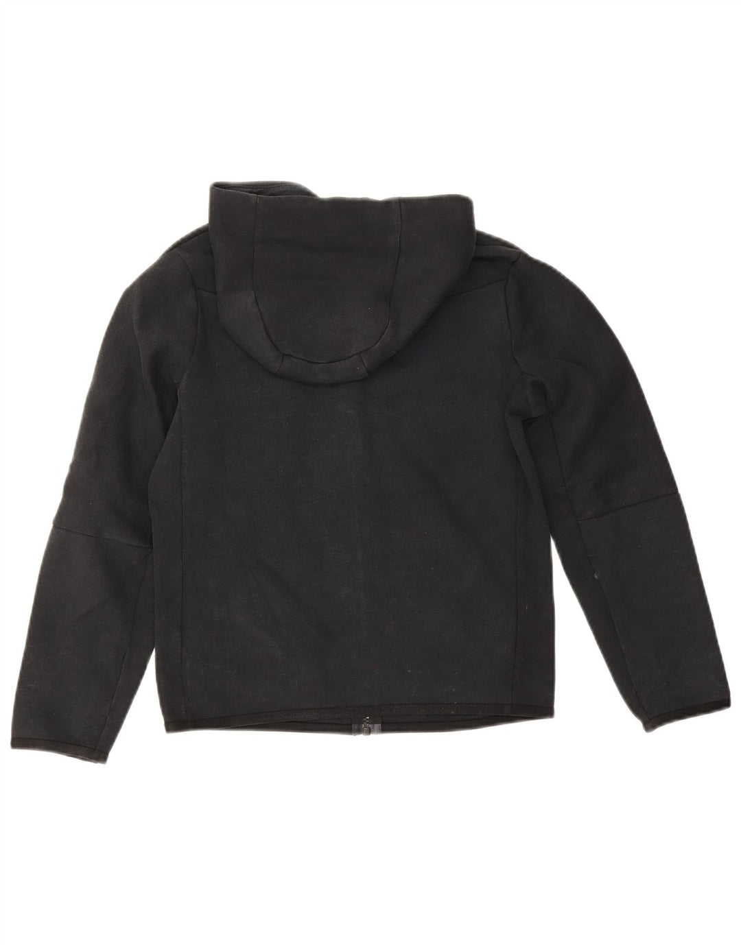Felpa con cappuccio e zip Nike per ragazzi, 10-11 anni, cotone nero medio