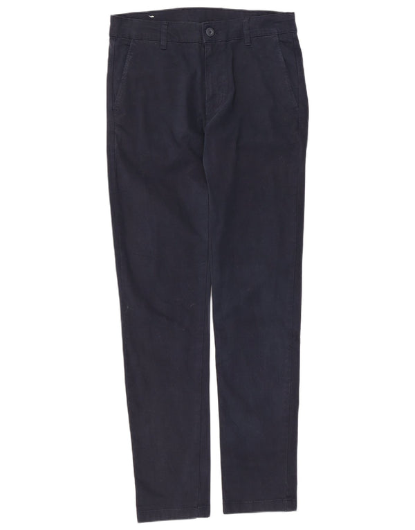 Pantaloni chino slim da uomo Zara EU 38 Small W30 L31 Cotone blu navy