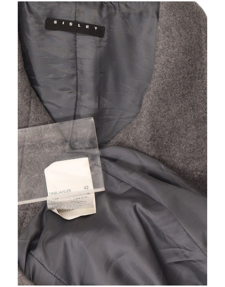 Soprabito Donna SISLEY IT 42 Grigio Medio Lana