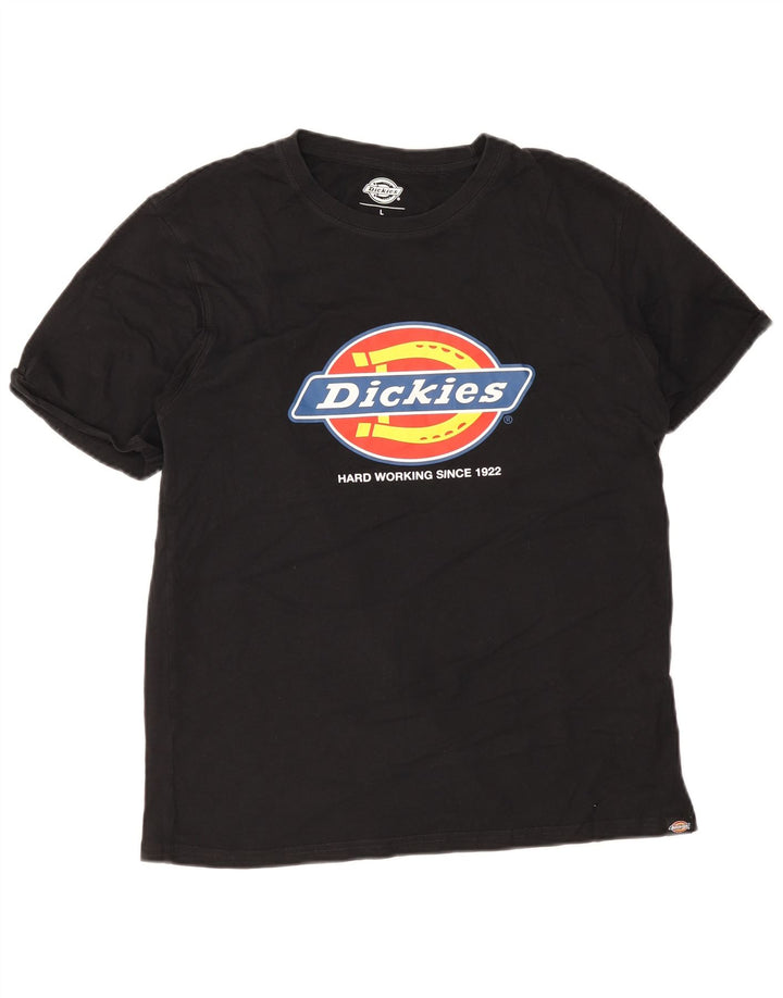 Dickies T-shirt grafica da uomo grande in cotone nero