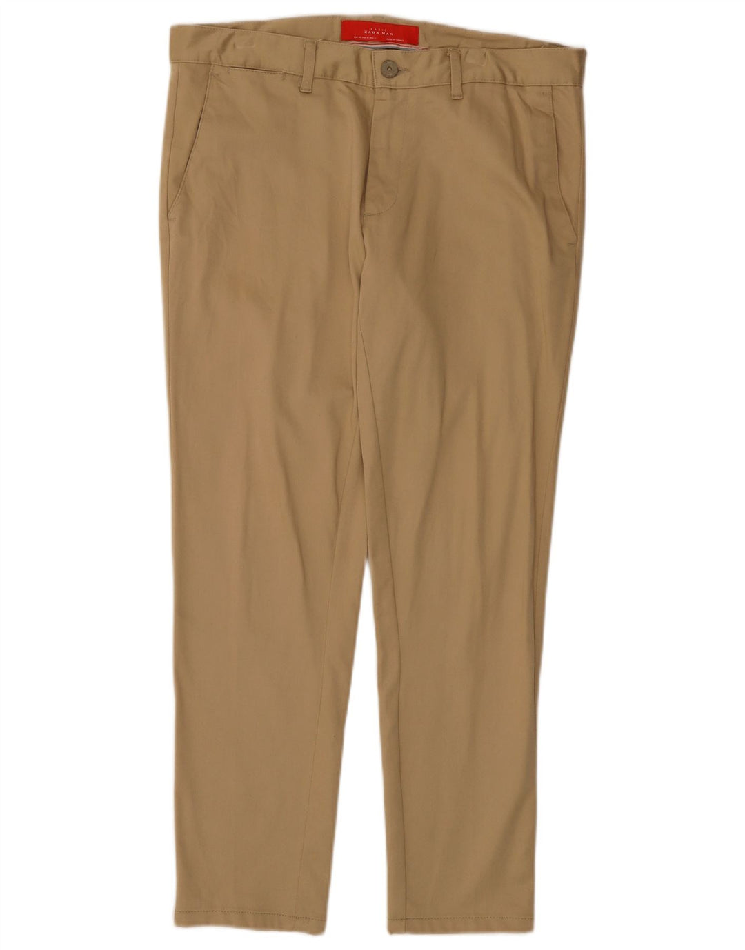 Pantaloni chino slim da uomo ZARA EU 40 medio W31 L27 Beige