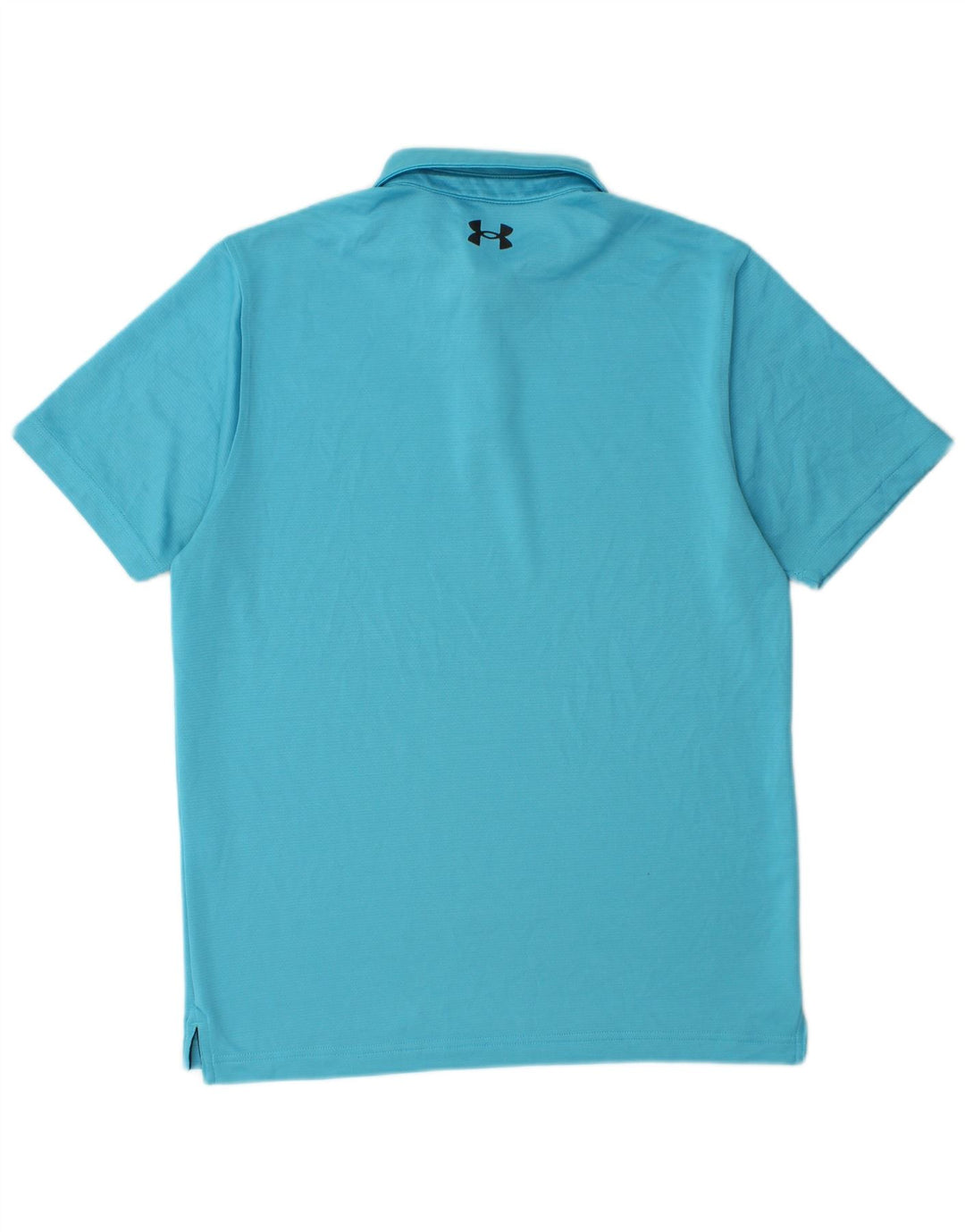 Polo da uomo dal taglio ampio UNDER ARMOUR in poliestere blu medio