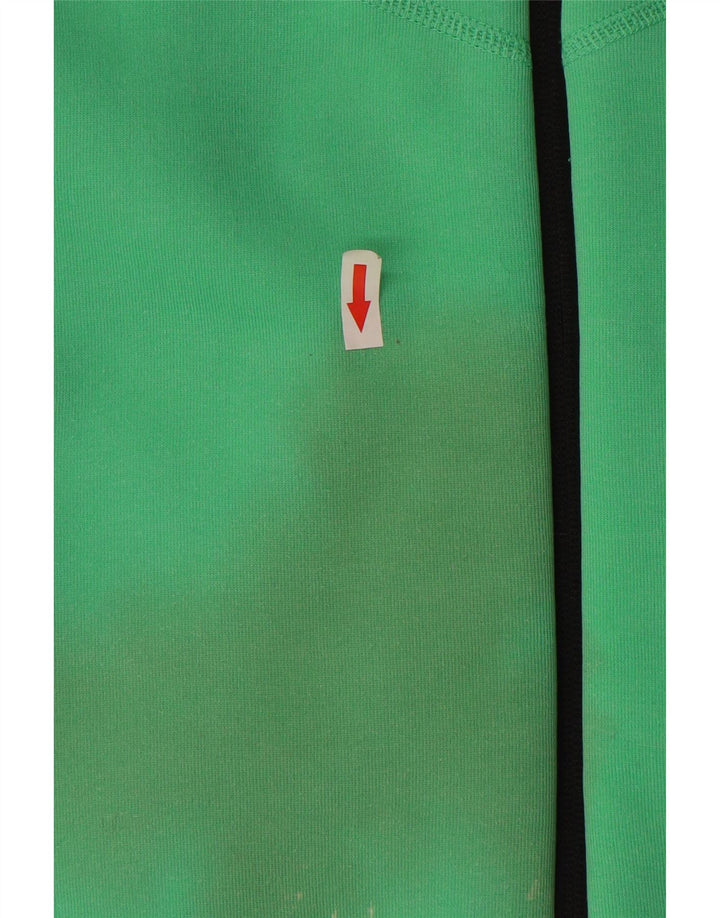 Felpa con cappuccio e zip Nike da uomo XL in cotone verde