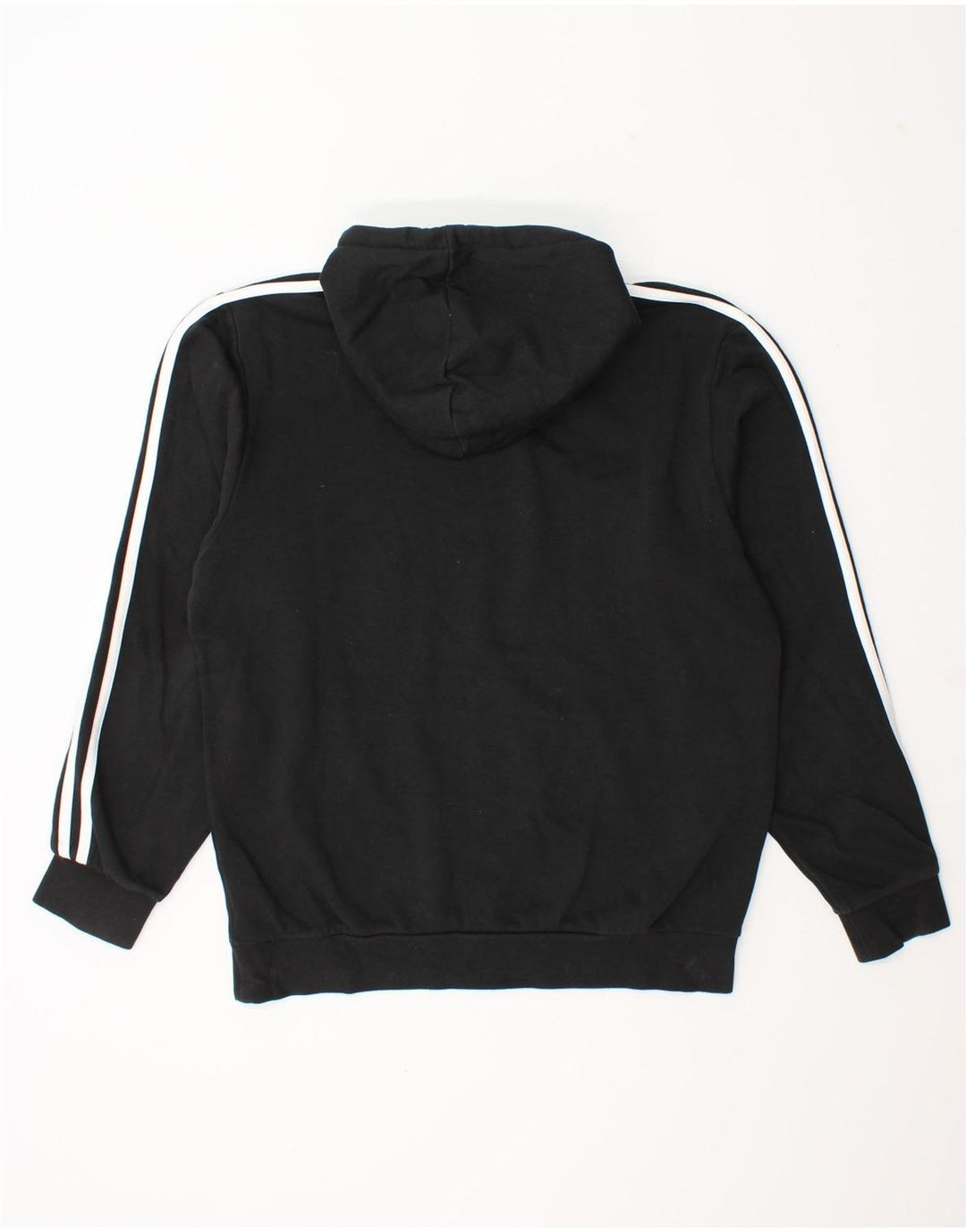 Felpa con cappuccio grafica da uomo Adidas, cotone medio nero