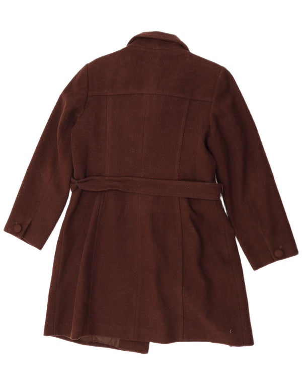 Cappotto da donna Marks & Spencer UK 18 XL Marrone nuova lana