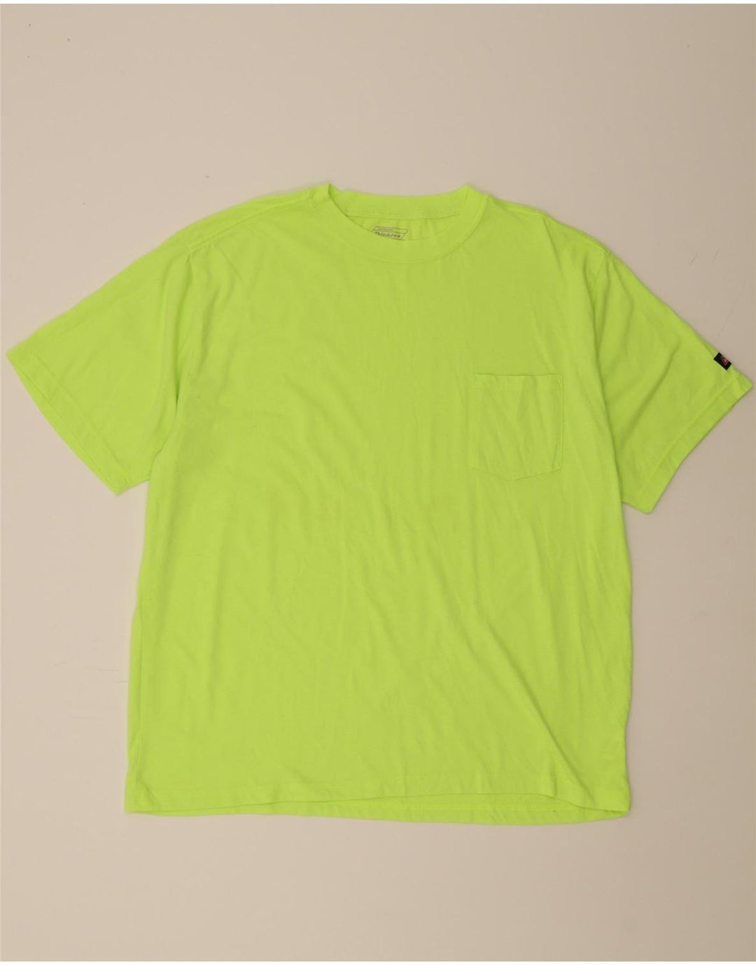 DICKIES Mens T-Shirt Top 2XL Green Polyester Vintage Dickies and Second-Hand Dickies from Messina Hembry 