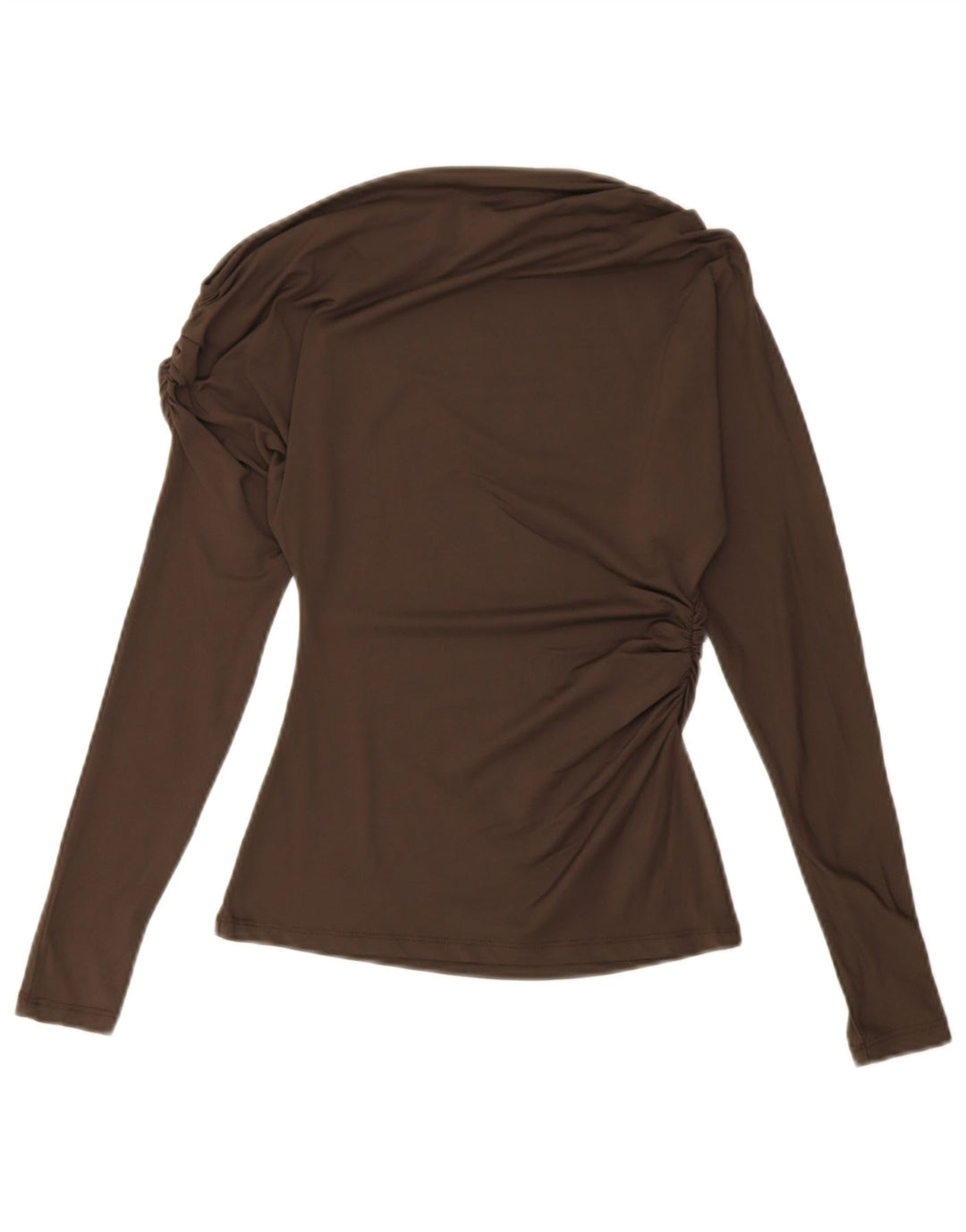 Top Zara da donna con spalle scoperte UK 8 piccolo marrone