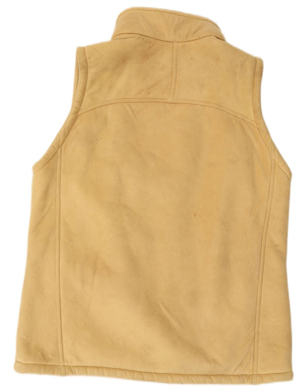 Musto Gilet Sherpa da donna UK 14 Large Beige Poliestere