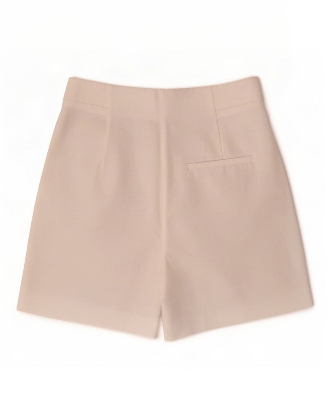 Pantaloncini chino a vita alta da donna Zara medi W28 poliestere bianco