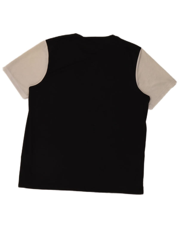 T-shirt Adidas Aeroready da uomo Top XL Poliestere color block nero