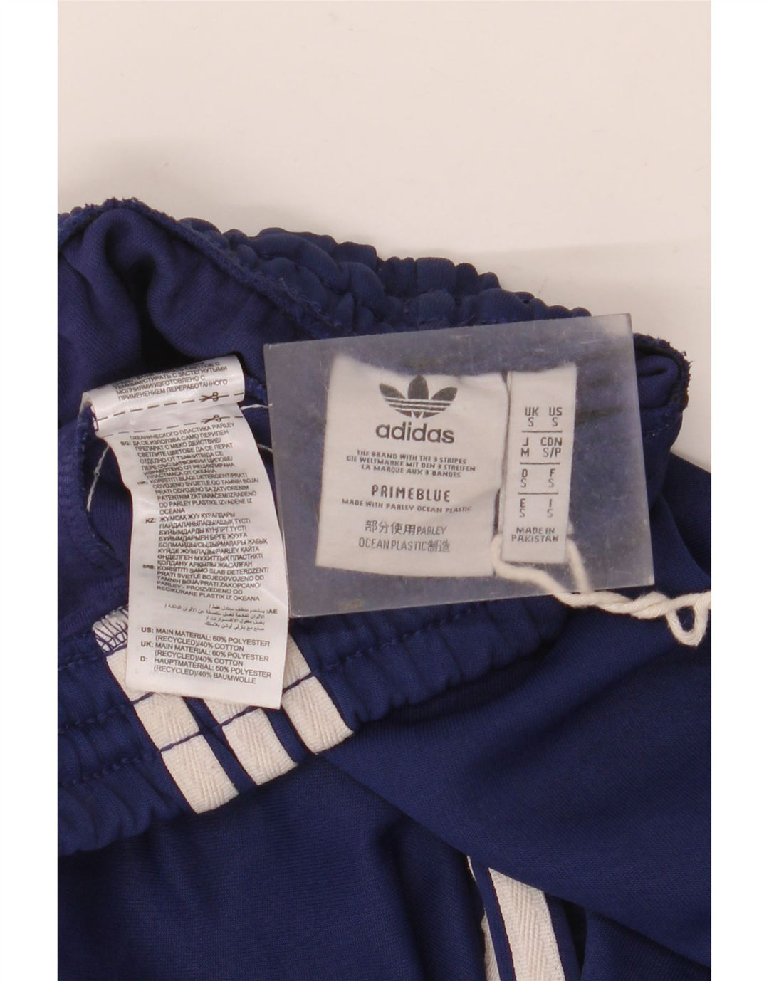 Pantaloni da tuta da uomo Adidas Joggers medi in poliestere blu navy